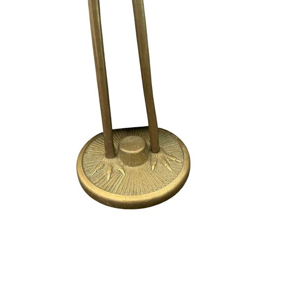 Vintage Brass Mid Century Crane/Egret Heron Statue Figurine 8” - Picture 4 of 5